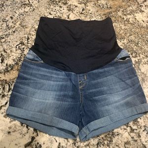 Maternity jean shorts size S